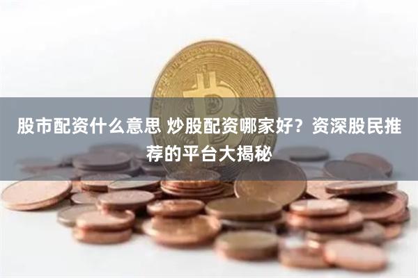 股市配資什么意思 炒股配資哪家好？資深股民推薦的平臺大揭秘